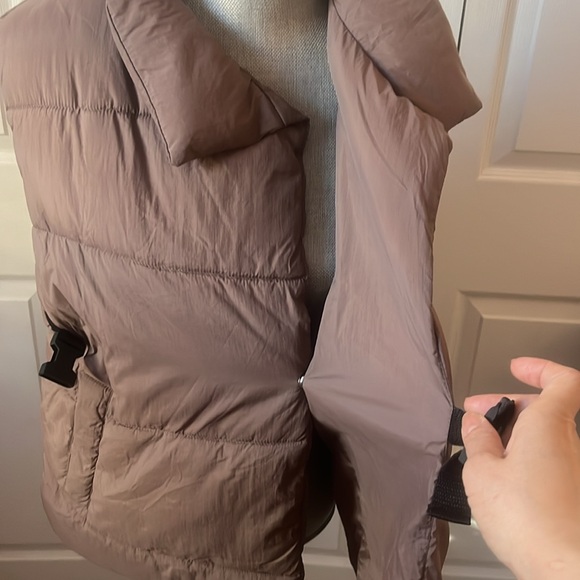 Zara Taupe puff vest - Picture 5 of 7